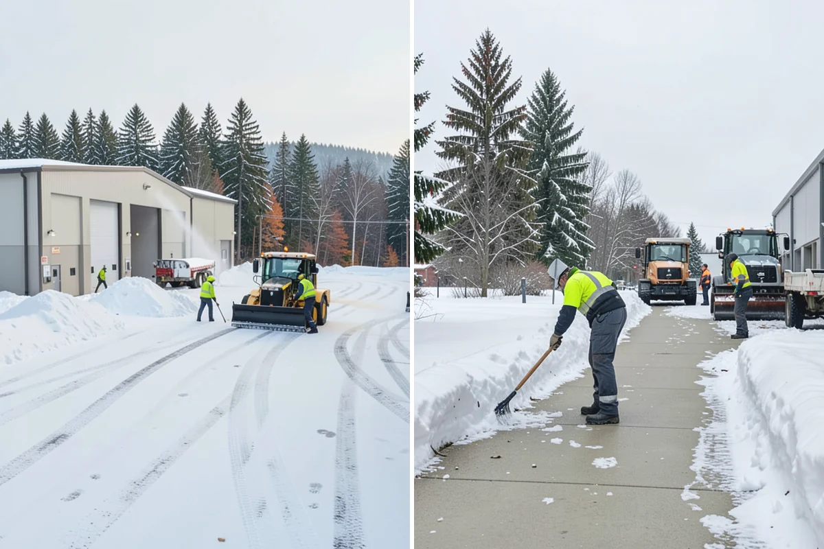 Municipal Snow Removal in Beaux Arts Village, King County, WA - Prioritize public entrances and accessible routes