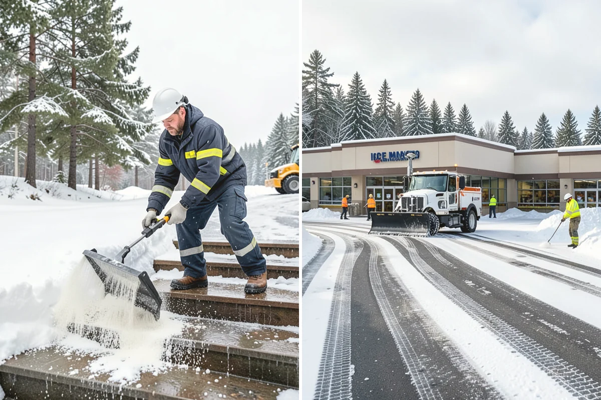 Municipal Snow Removal in Burien, King County, WA - Prioritize public entrances and accessible routes
