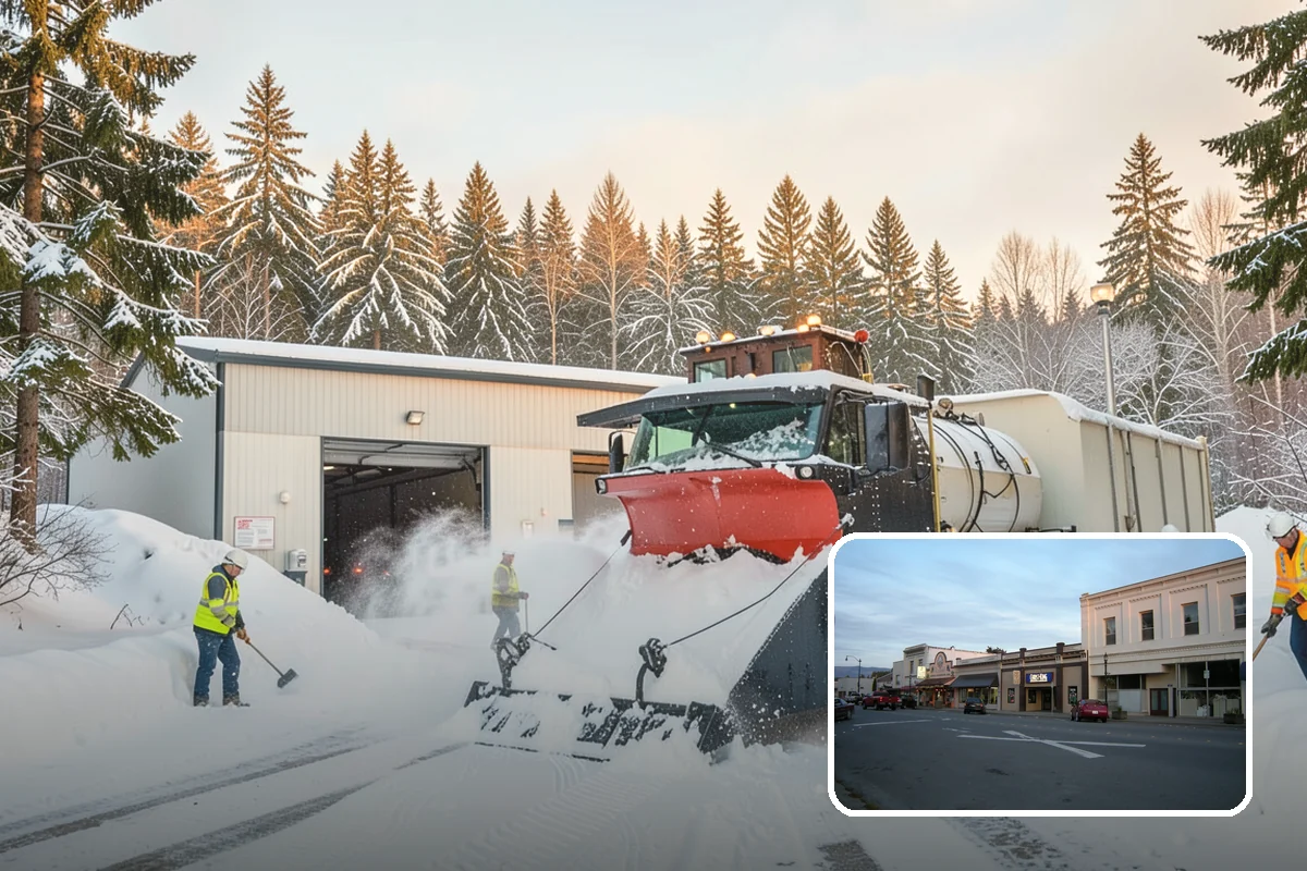 Municipal Snow Removal in Burlington, Skagit County, WA - Public access to municipal services maintained