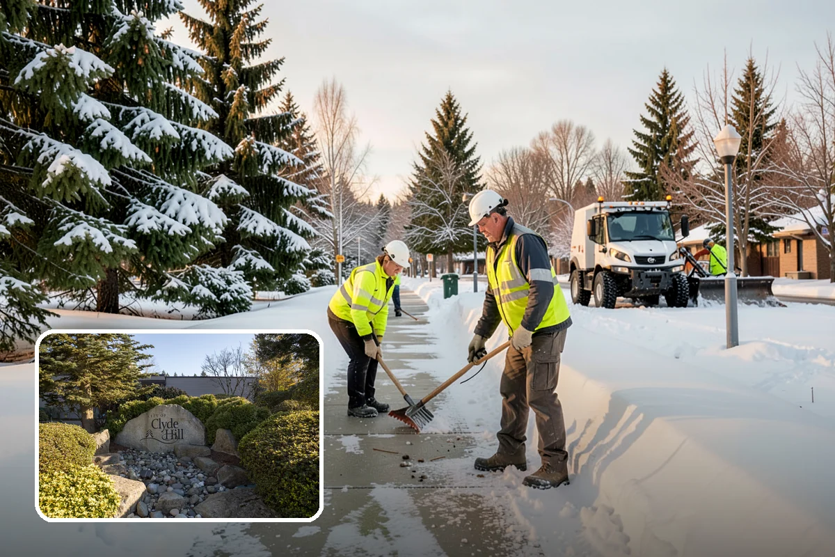 Municipal Snow Removal in Clyde Hill, King County, WA - Public access to municipal services maintained
