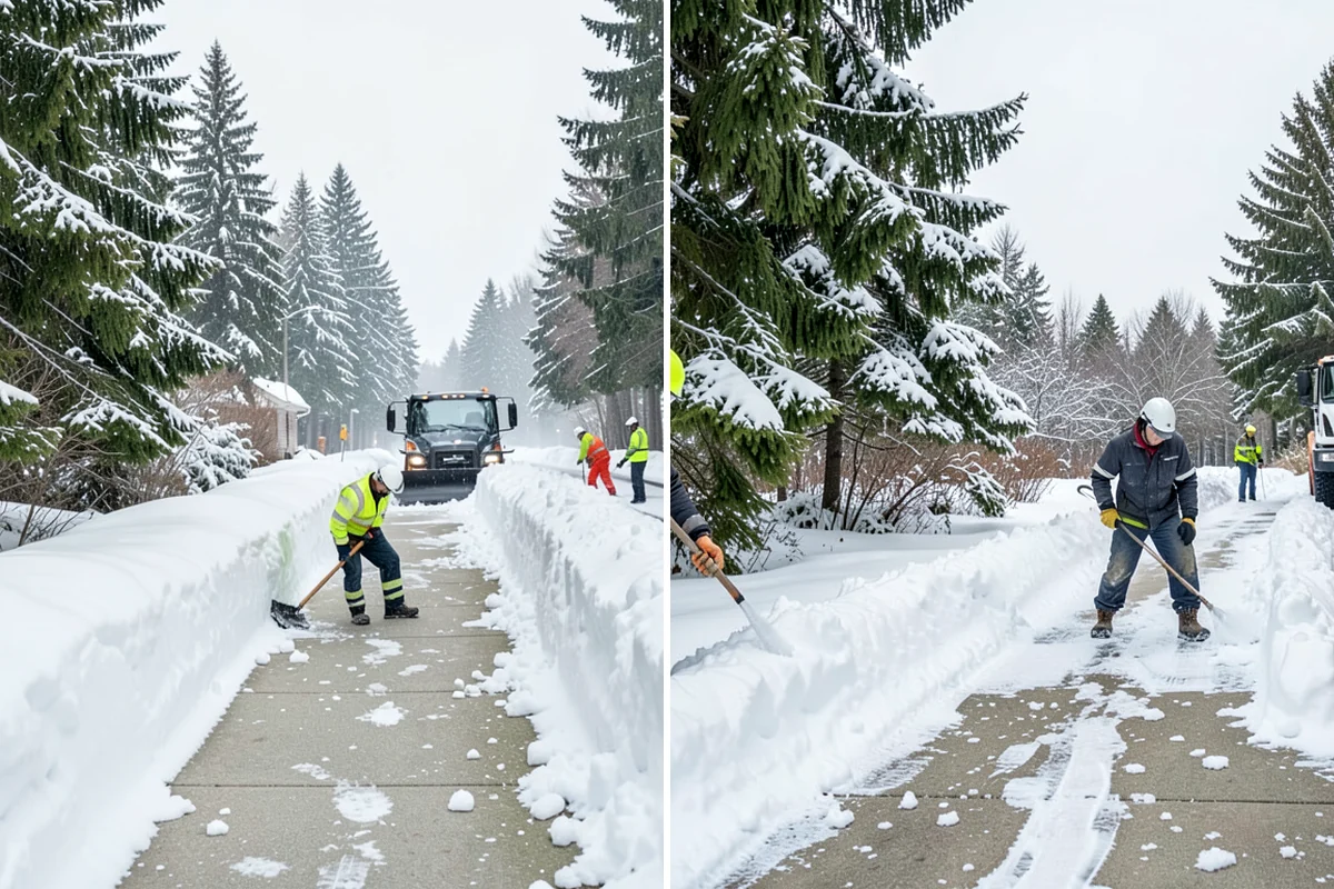 Municipal Snow Removal in Clyde Hill, King County, WA - Prioritize public entrances and accessible routes