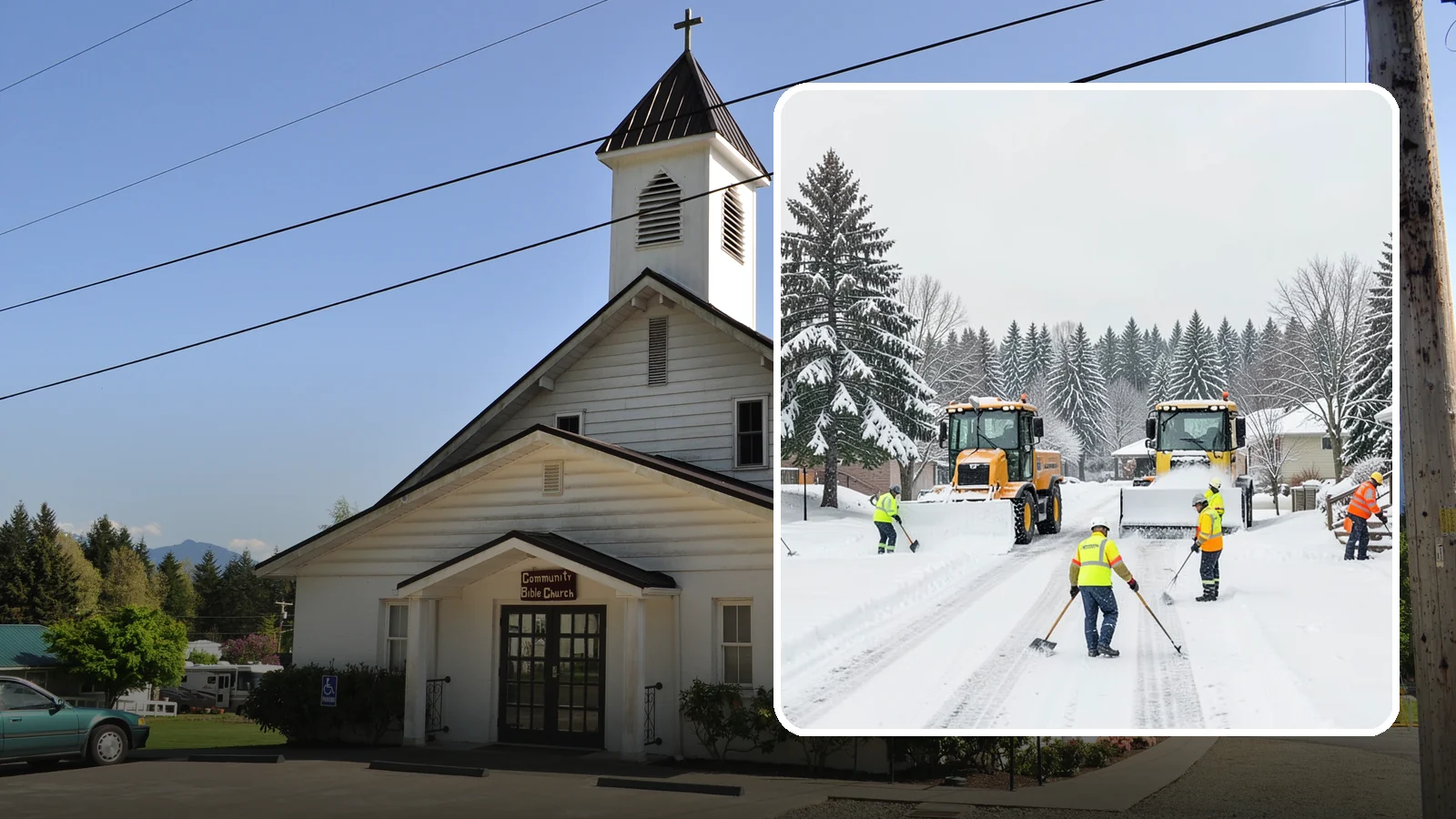 Municipal Snow Removal in Concrete, Skagit County, WA - We support municipal properties by clearing public buildings, lots, and walkways for staff and residents.