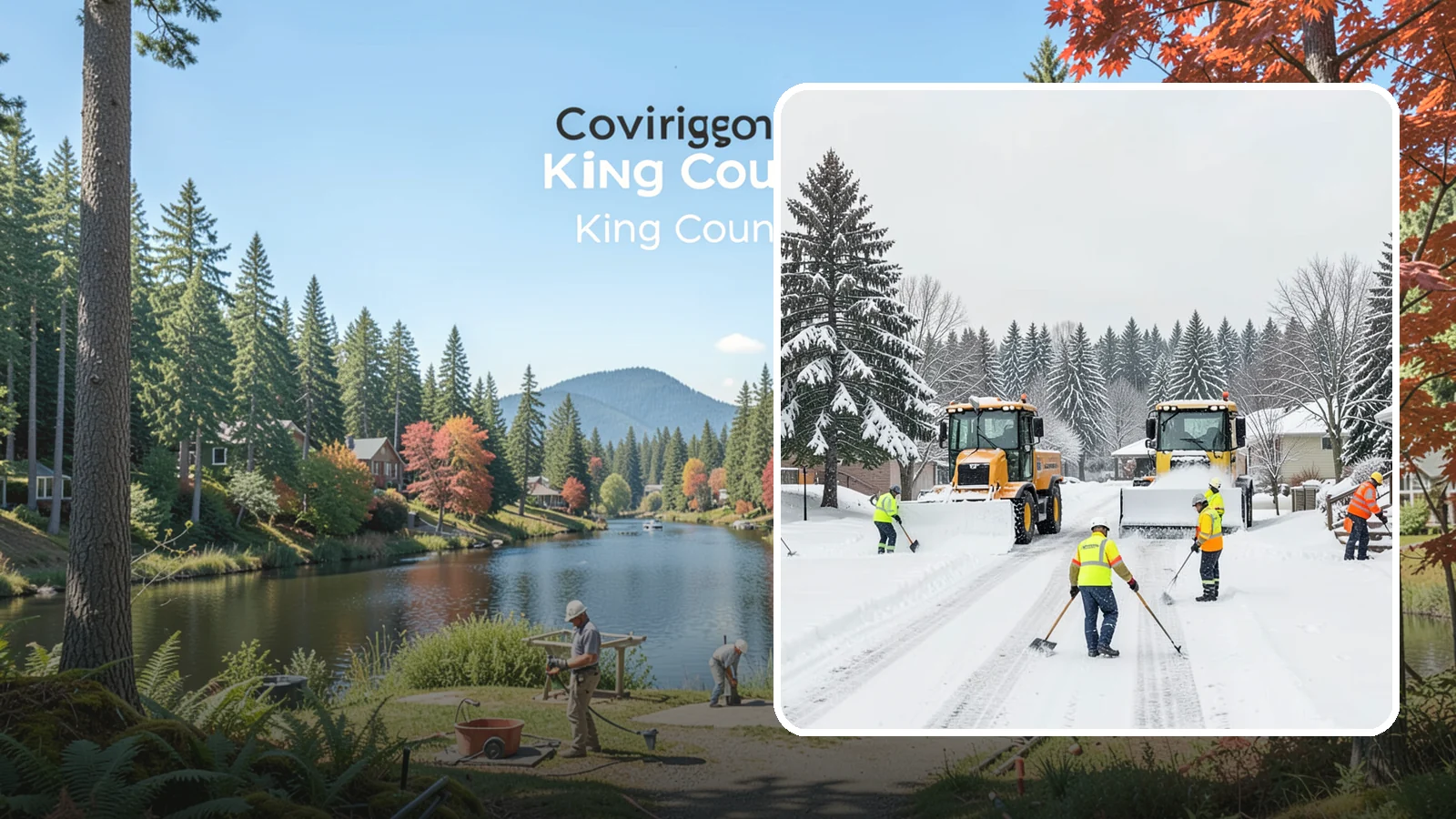 Municipal Snow Removal in Covington, King County, WA - We support municipal properties by clearing public buildings, lots, and walkways for staff and residents.