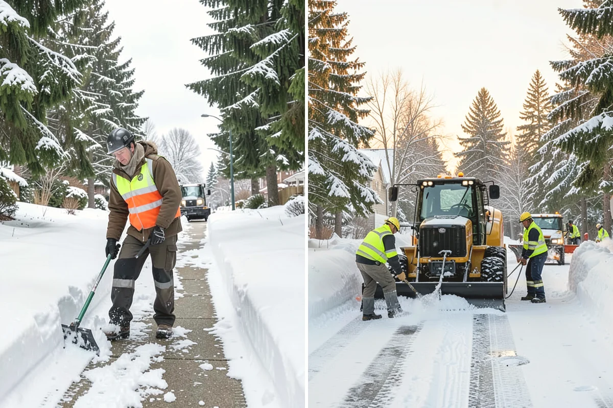 Municipal Snow Removal in Covington, King County, WA - Prioritize public entrances and accessible routes