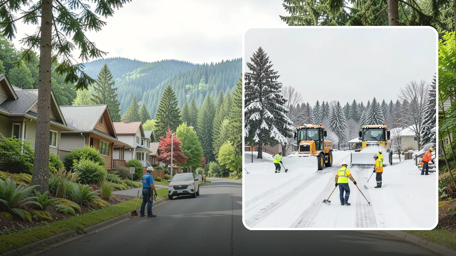 Municipal Snow Removal in Darrington, Snohomish County, WA - We support municipal properties by clearing public buildings, lots, and walkways for staff and residents.