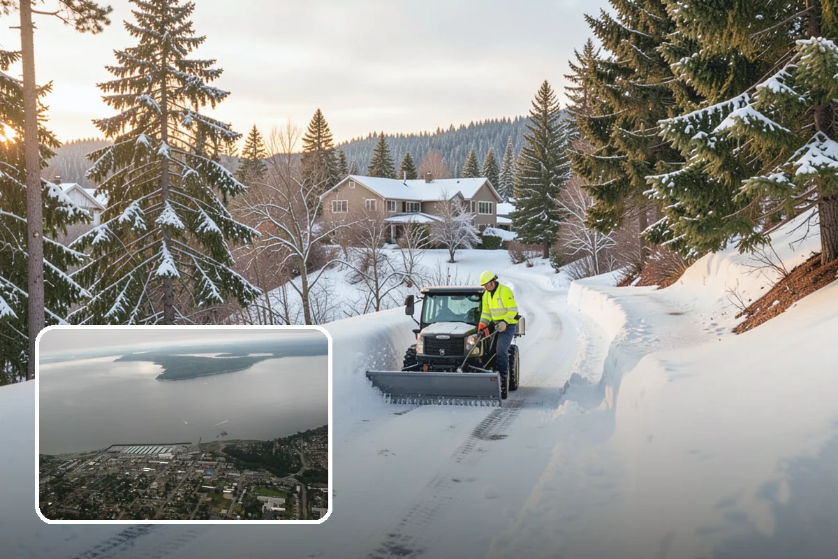 Municipal Snow Removal in Des Moines, King County, WA - Public access to municipal services maintained