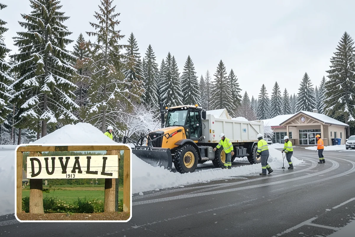 Municipal Snow Removal in Duvall, King County, WA - Public access to municipal services maintained