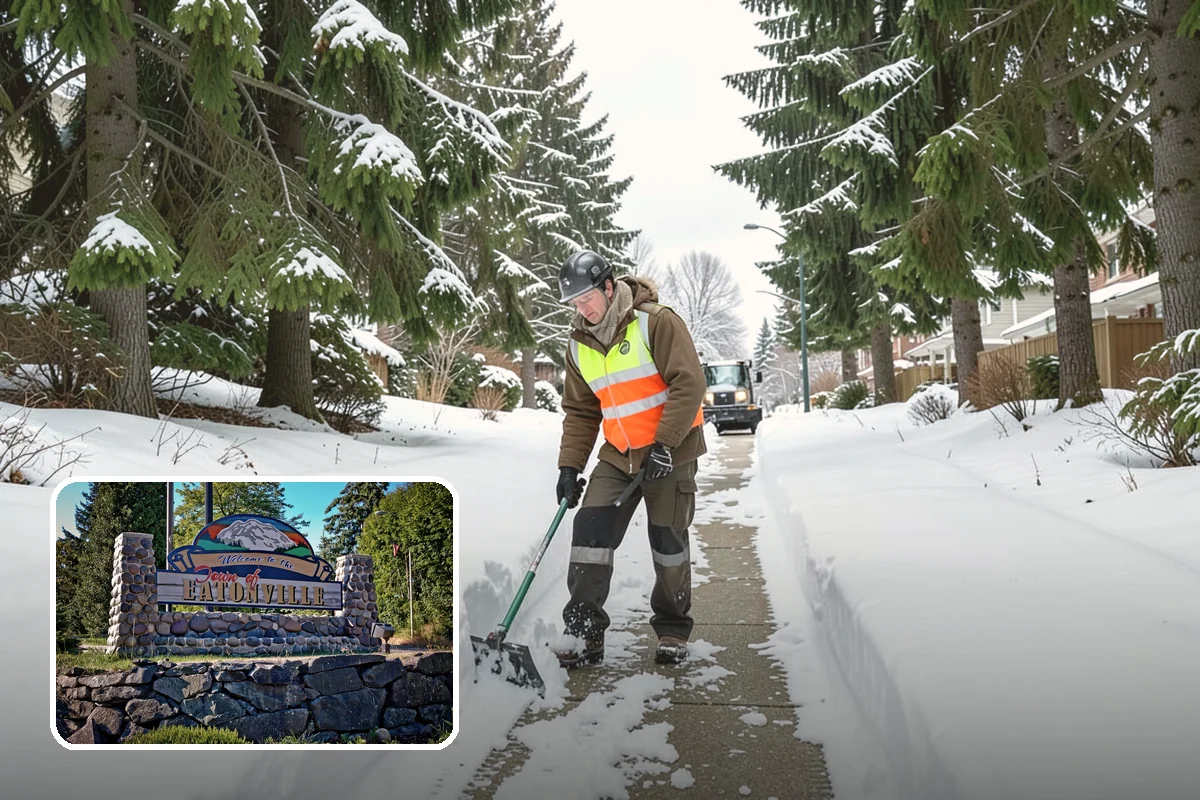 Municipal Snow Removal in Eatonville, Pierce County, WA - Public access to municipal services maintained