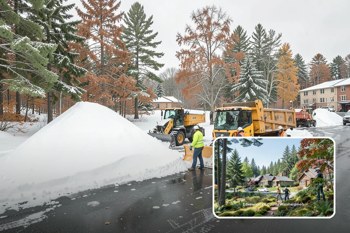 Municipal Snow Removal in Edgewood, Pierce County, WA - Public access to municipal services maintained