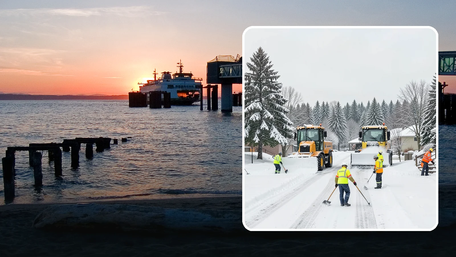 Municipal Snow Removal in Edmonds, Snohomish County, WA - We support municipal properties by clearing public buildings, lots, and walkways for staff and residents.