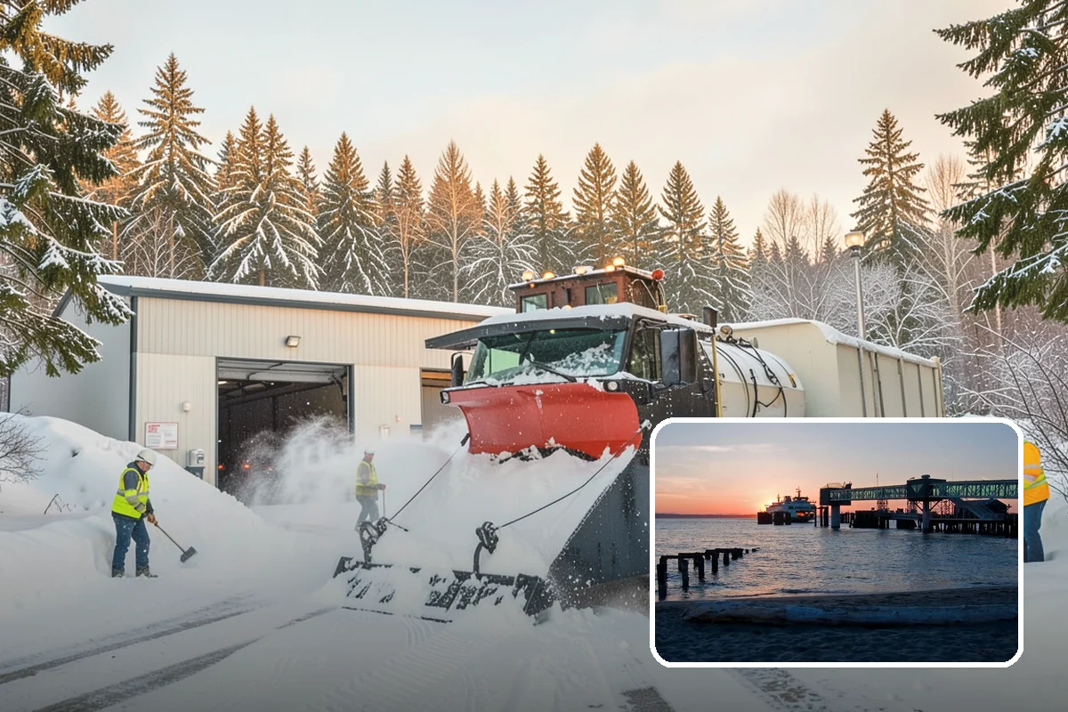 Municipal Snow Removal in Edmonds, Snohomish County, WA - Public access to municipal services maintained