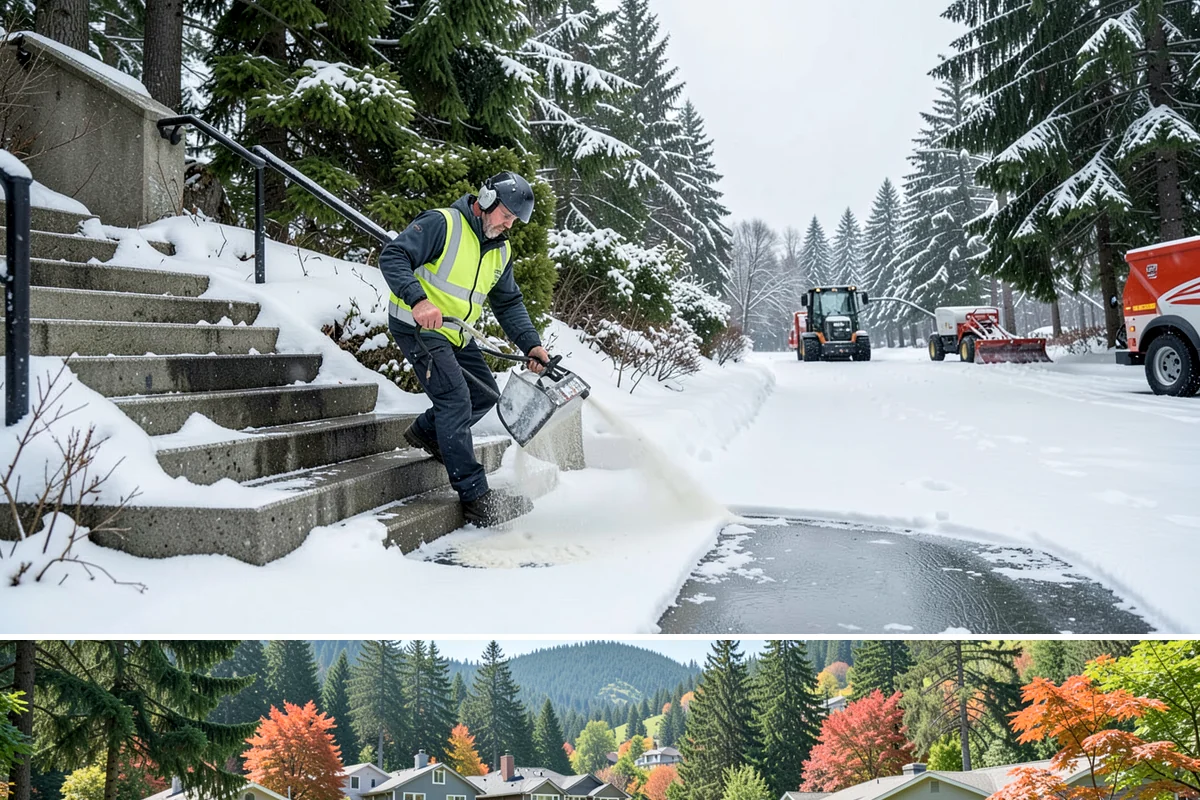 Municipal Snow Removal in Fircrest, Pierce County, WA - Municipal service is essential whenever snow affects public access, mainly from December to February.