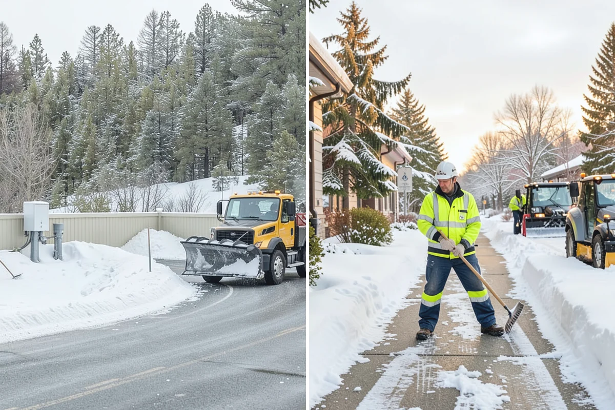 Municipal Snow Removal in Gold Bar, Snohomish County, WA - Prioritize public entrances and accessible routes