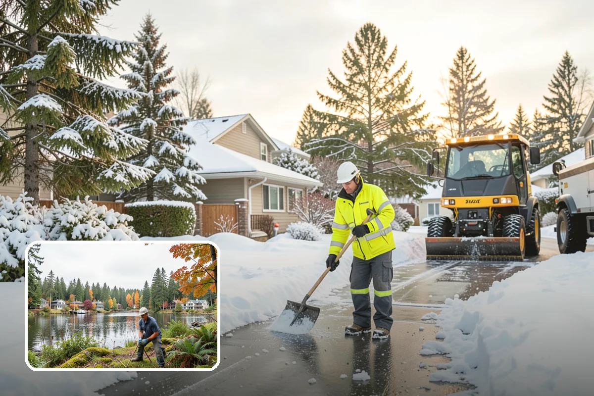 Municipal Snow Removal in La Conner, Skagit County, WA - Public access to municipal services maintained