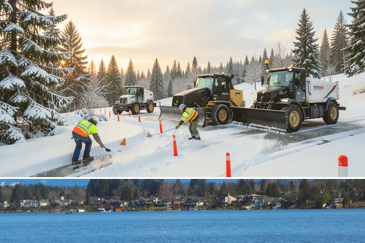 Municipal Snow Removal in Lake Stevens, Snohomish County, WA - Municipal service is essential whenever snow affects public access, mainly from December to February.