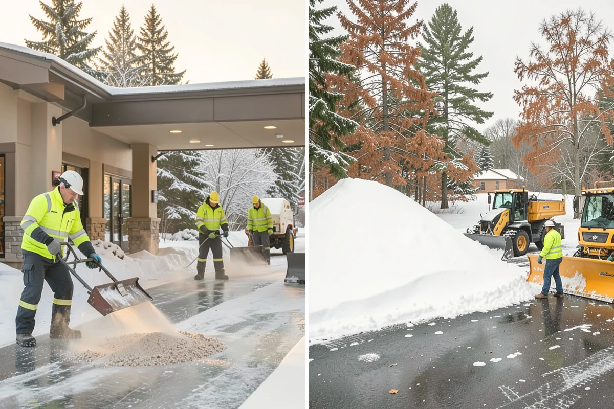 Municipal Snow Removal in Langley, Island County, WA - Prioritize public entrances and accessible routes