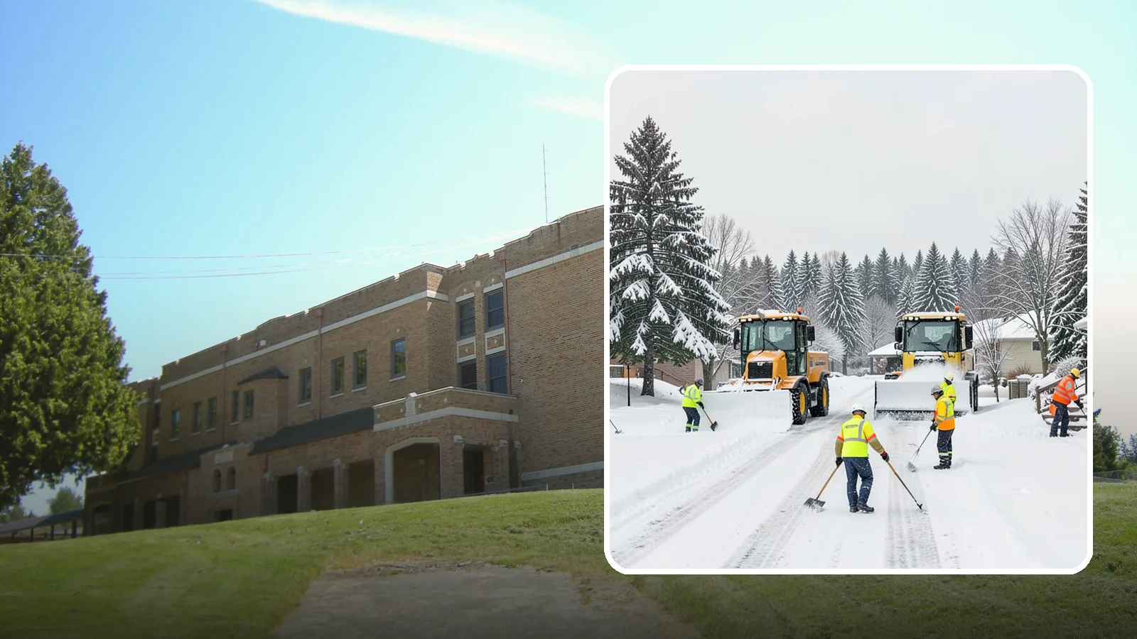 Municipal Snow Removal in Maple Valley, King County, WA - We support municipal properties by clearing public buildings, lots, and walkways for staff and residents.
