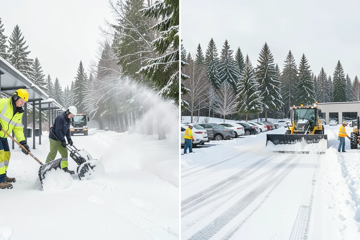 Municipal Snow Removal in Mercer Island, King County, WA - Prioritize public entrances and accessible routes