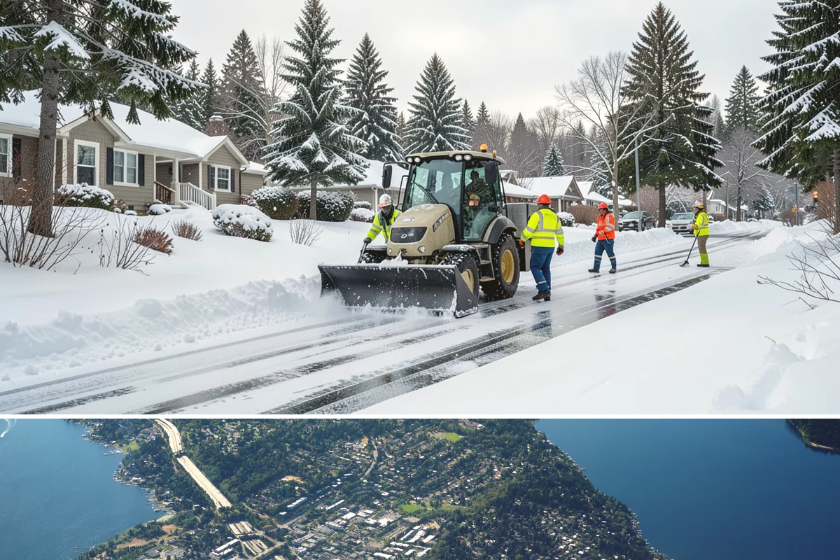Municipal Snow Removal in Mercer Island, King County, WA - Municipal service is essential whenever snow affects public access, mainly from December to February.