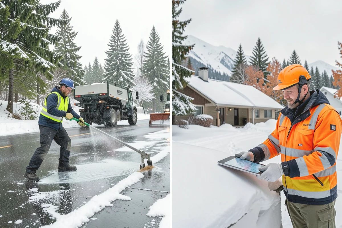 Municipal Snow Removal in Mill Creek, Snohomish County, WA - Prioritize public entrances and accessible routes