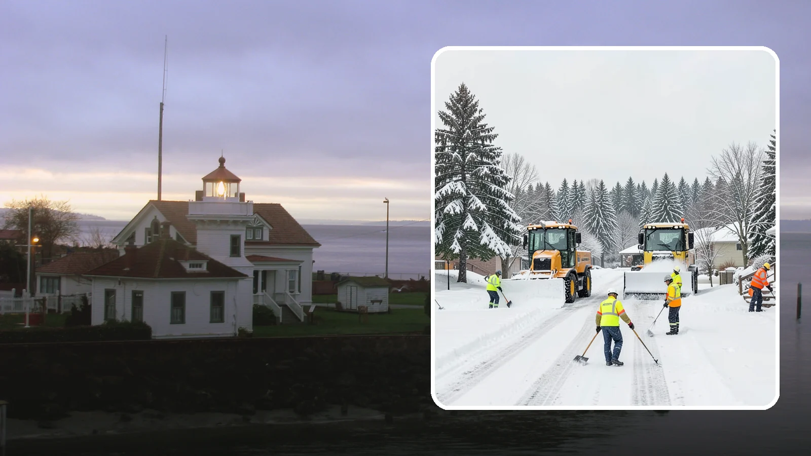 Municipal Snow Removal in Mukilteo, Snohomish County, WA - We support municipal properties by clearing public buildings, lots, and walkways for staff and residents.