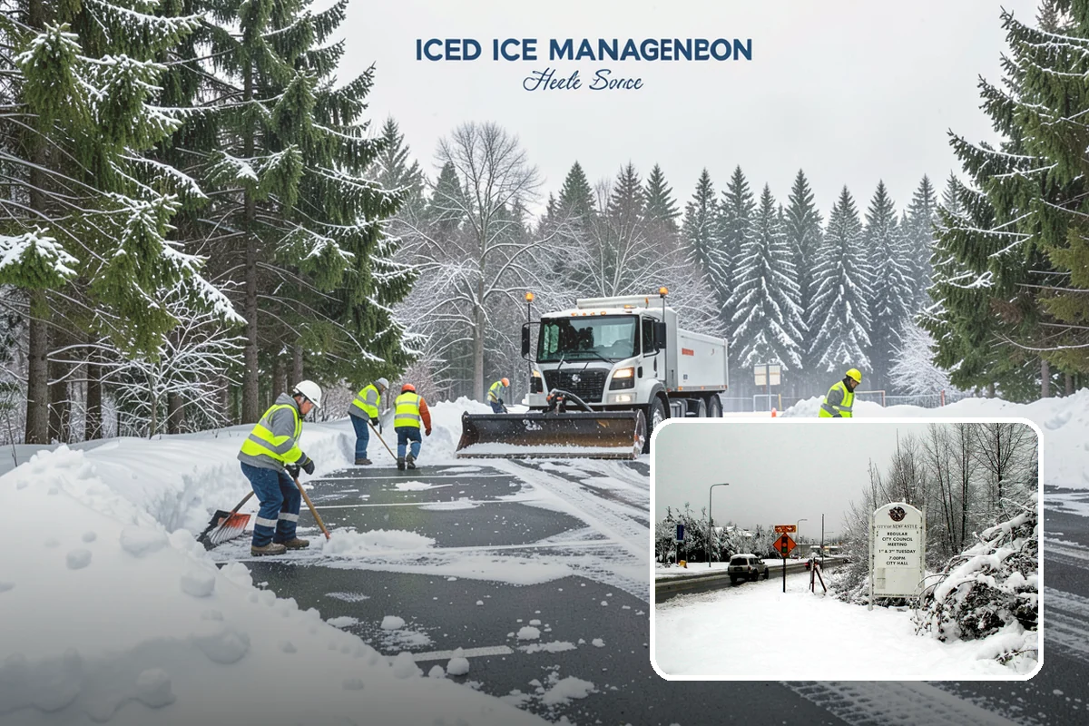 Municipal Snow Removal in Newcastle, King County, WA - Public access to municipal services maintained