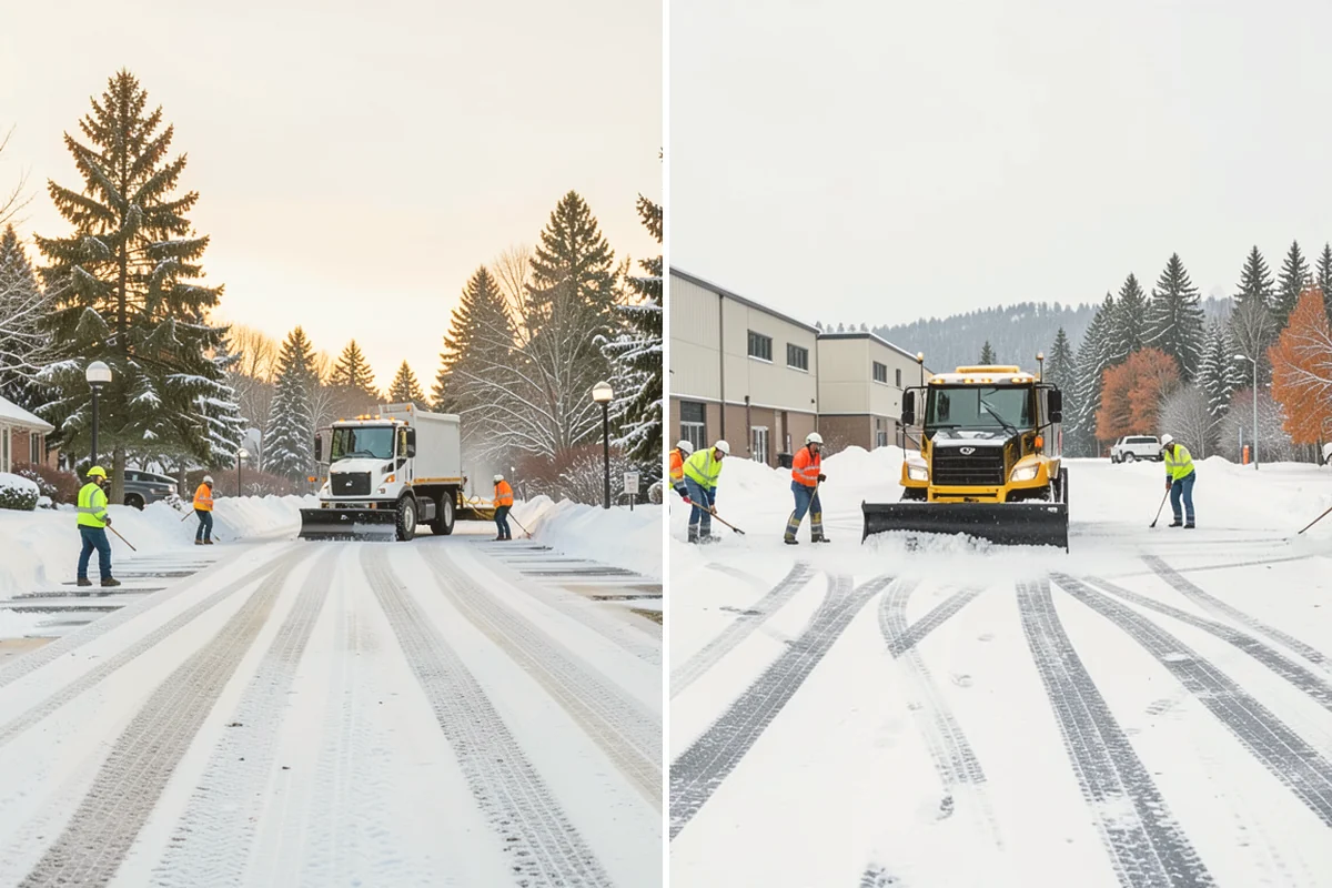 Municipal Snow Removal in Newcastle, King County, WA - Prioritize public entrances and accessible routes