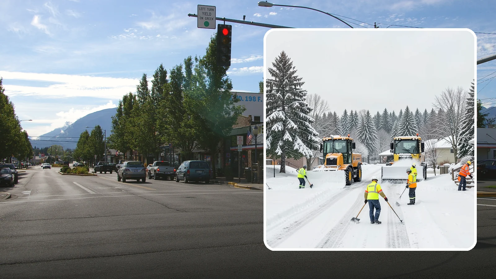 Municipal Snow Removal in North Bend, King County, WA - We support municipal properties by clearing public buildings, lots, and walkways for staff and residents.