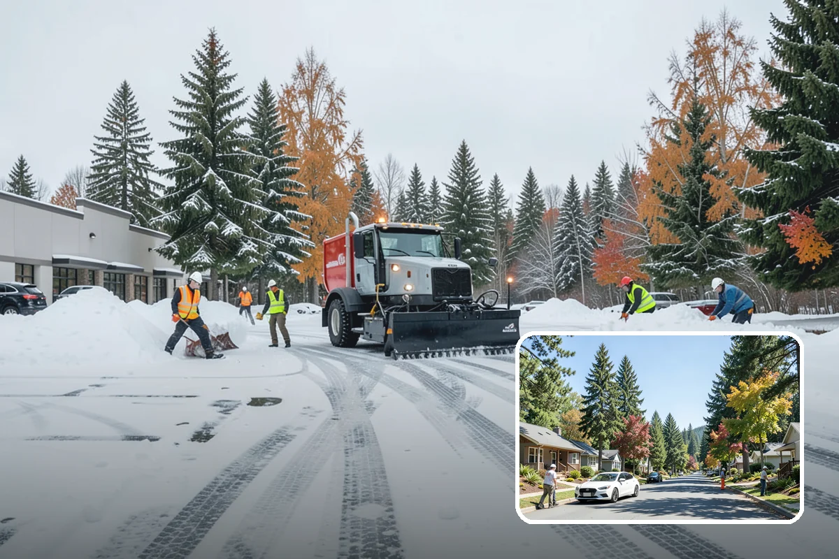 Municipal Snow Removal in Orting, Pierce County, WA - Public access to municipal services maintained
