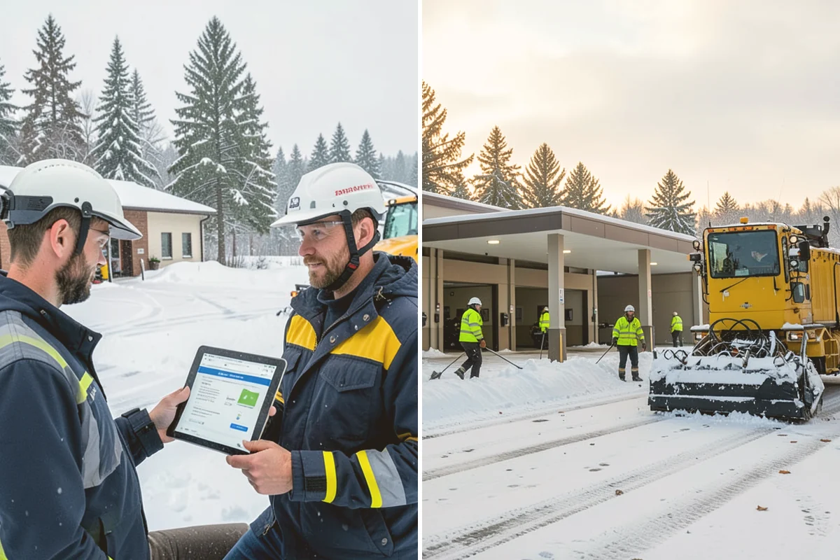 Municipal Snow Removal in Orting, Pierce County, WA - Prioritize public entrances and accessible routes