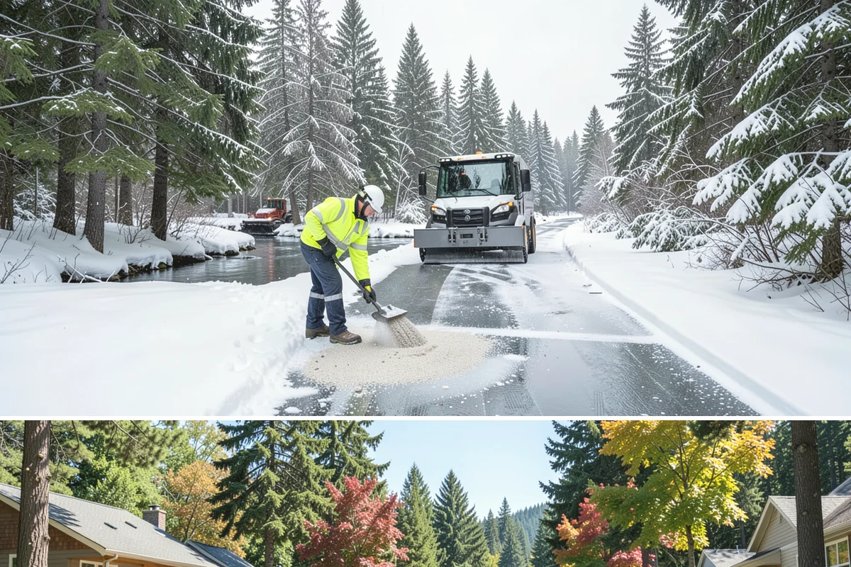 Municipal Snow Removal in Orting, Pierce County, WA - Municipal service is essential whenever snow affects public access, mainly from December to February.
