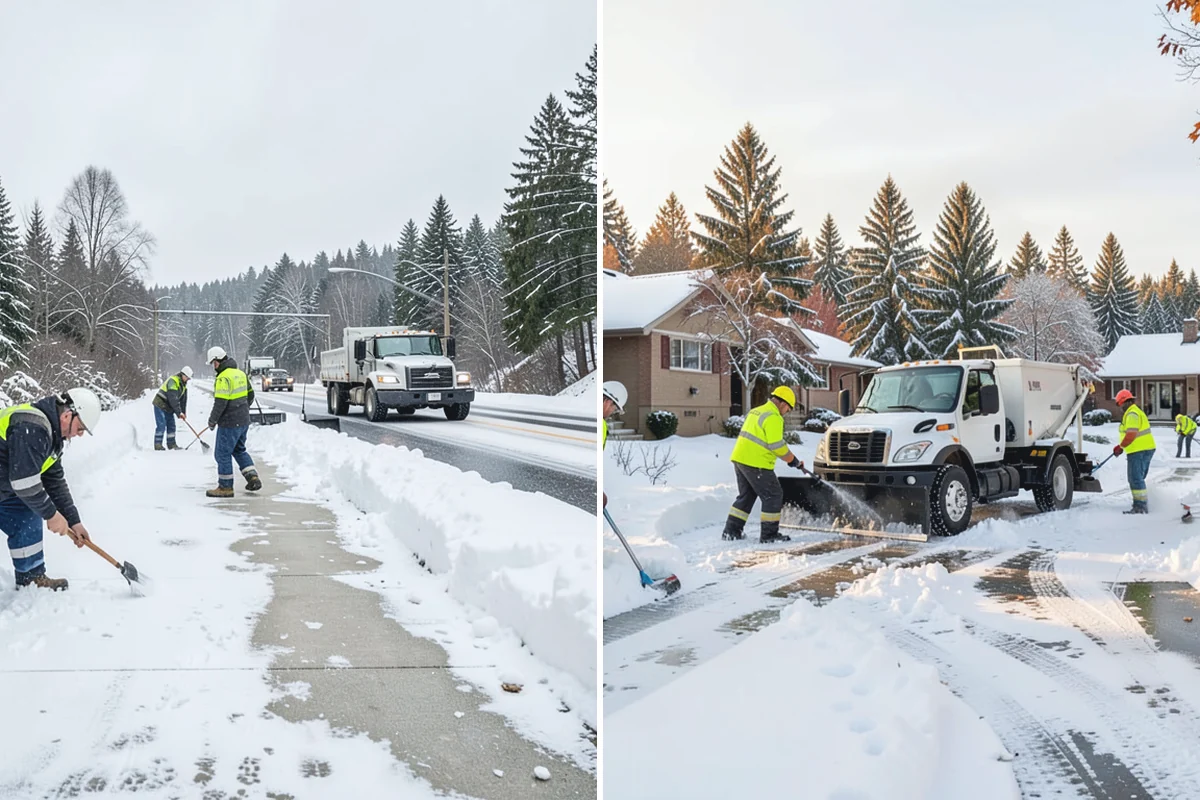 Municipal Snow Removal in Renton, King County, WA - Prioritize public entrances and accessible routes
