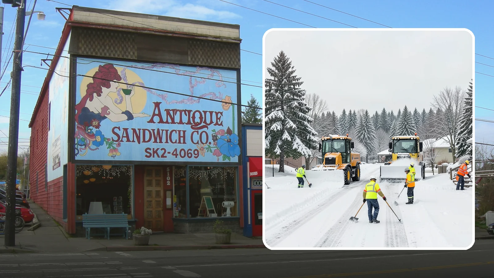 Municipal Snow Removal in Ruston, Pierce County, WA - We support municipal properties by clearing public buildings, lots, and walkways for staff and residents.