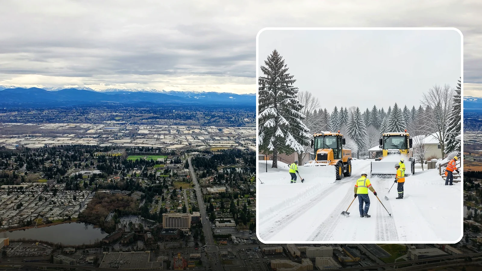 Municipal Snow Removal in SeaTac, King County, WA - We support municipal properties by clearing public buildings, lots, and walkways for staff and residents.
