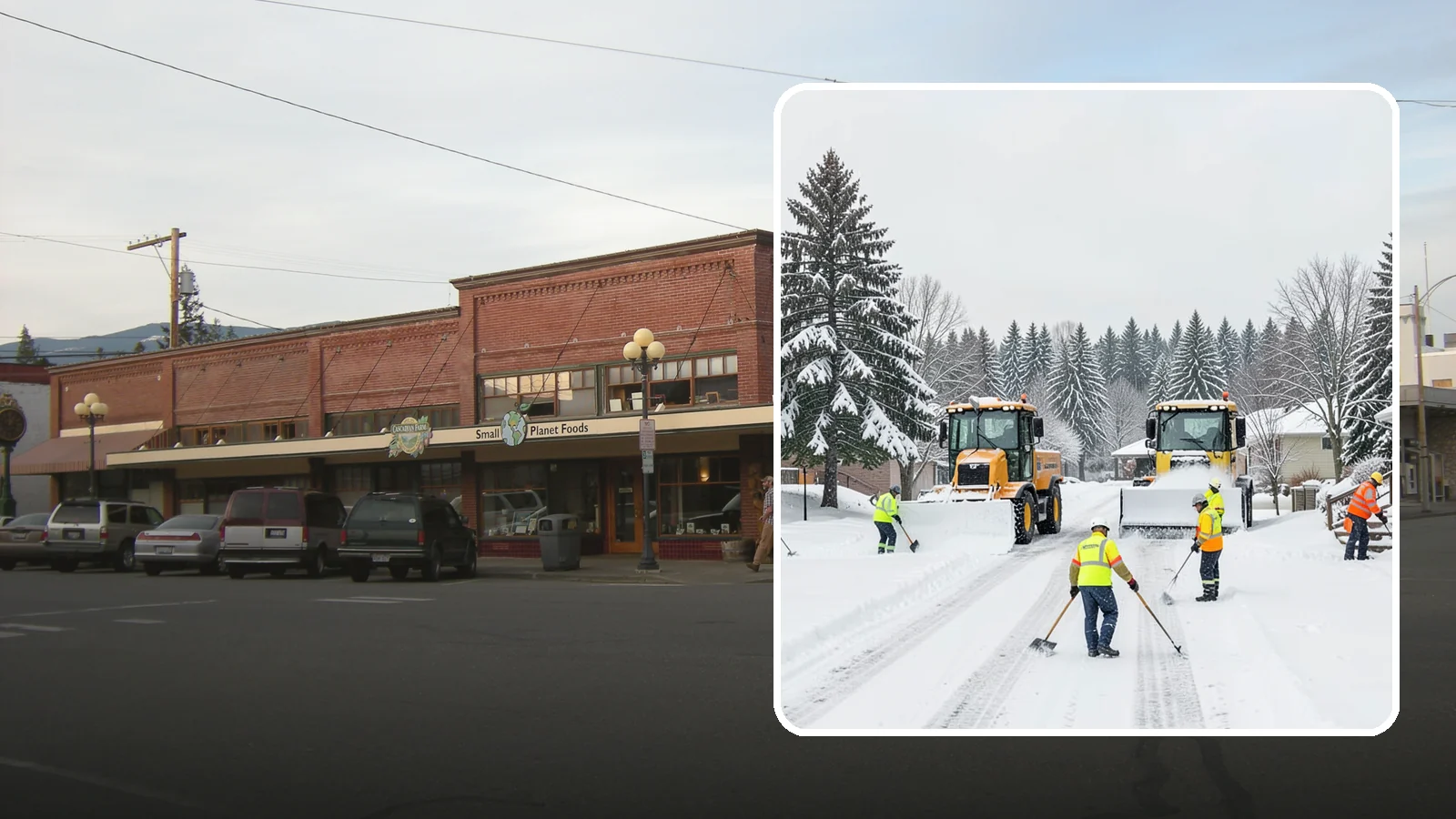 Municipal Snow Removal in Sedro-Woolley, Skagit County, WA - We support municipal properties by clearing public buildings, lots, and walkways for staff and residents.