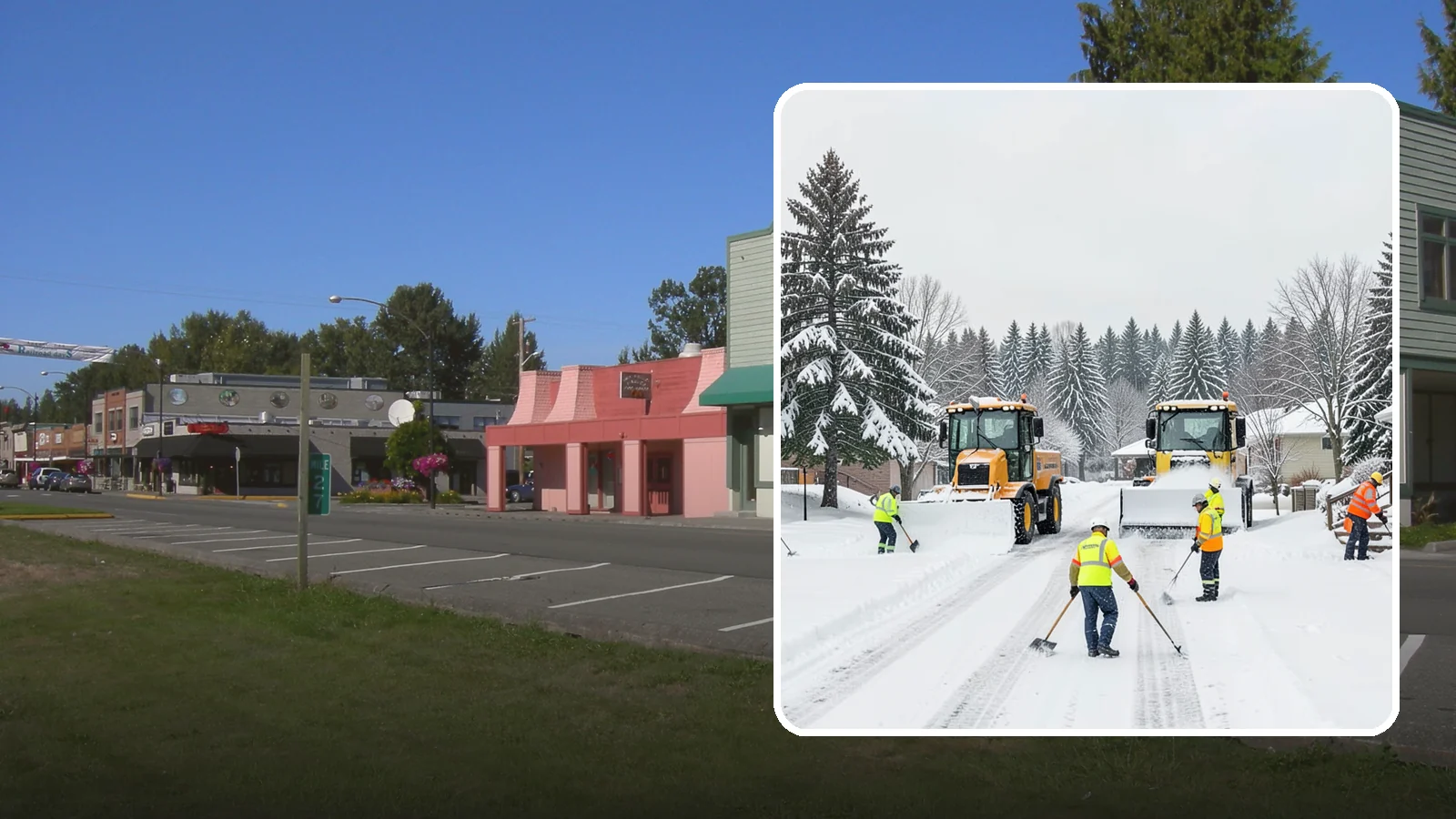 Municipal Snow Removal in Snoqualmie, King County, WA - We support municipal properties by clearing public buildings, lots, and walkways for staff and residents.