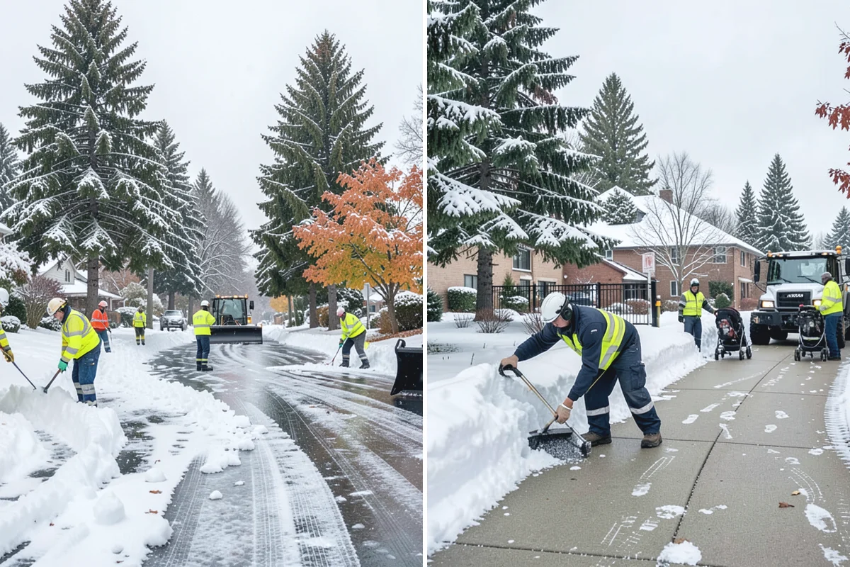 Municipal Snow Removal in South Prairie, Pierce County, WA - Prioritize public entrances and accessible routes