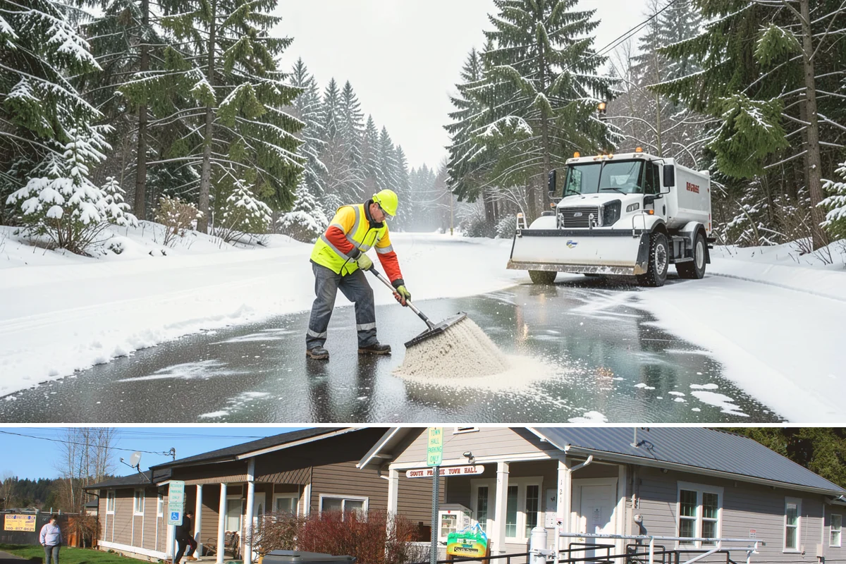 Municipal Snow Removal in South Prairie, Pierce County, WA - Municipal service is essential whenever snow affects public access, mainly from December to February.