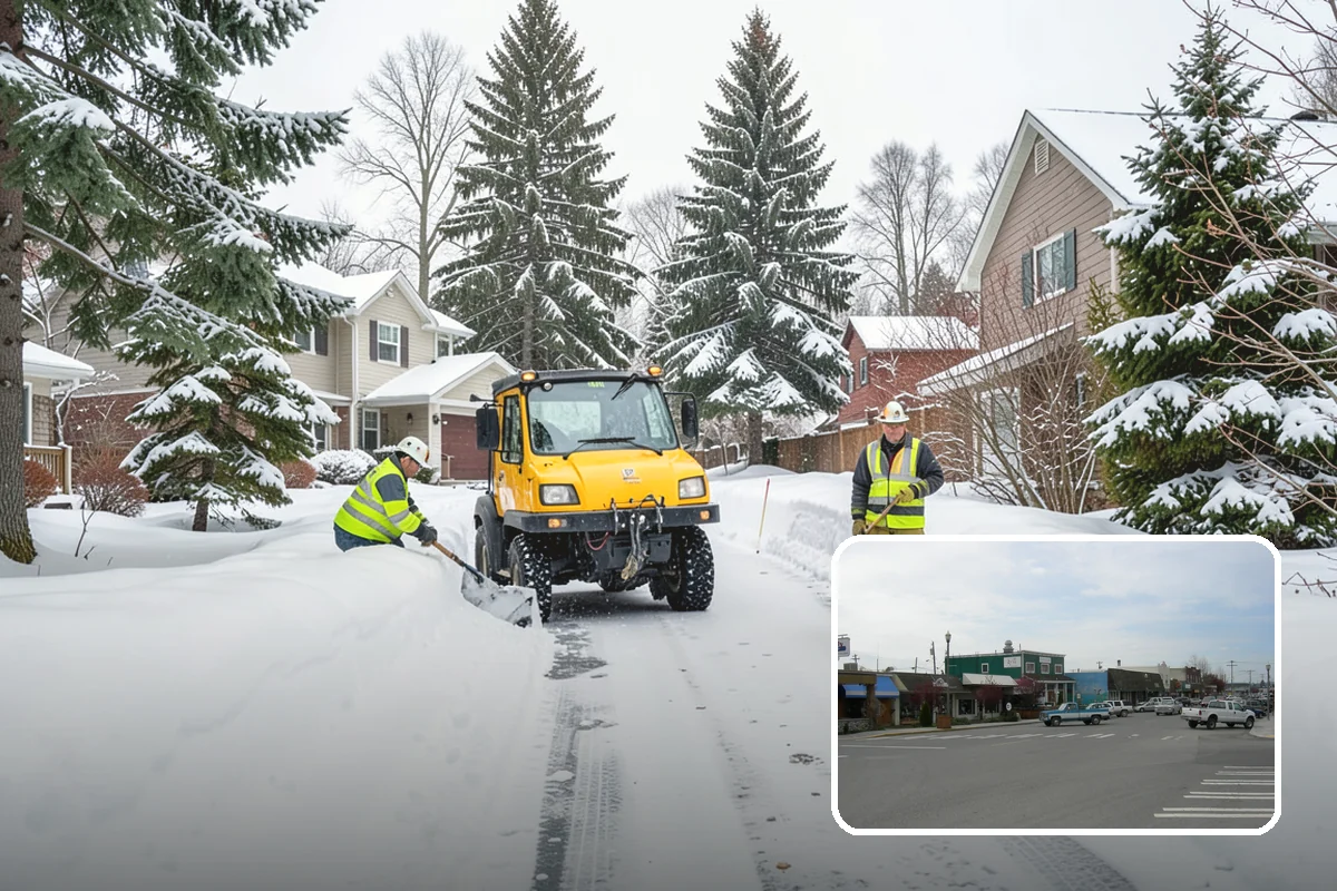Municipal Snow Removal in Stanwood, Snohomish County, WA - Public access to municipal services maintained