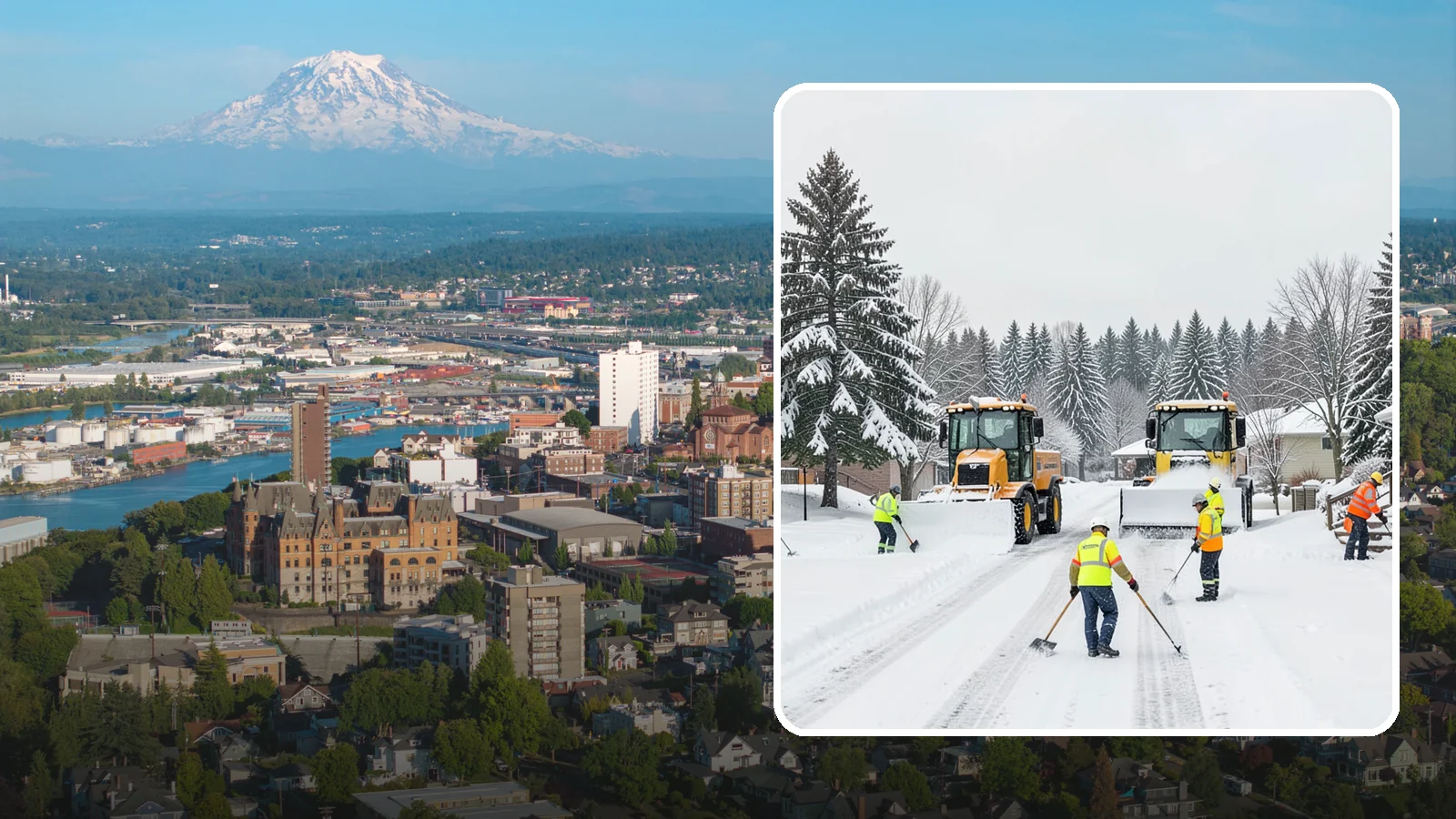 Municipal Snow Removal in Tacoma, Pierce County, WA - We support municipal properties by clearing public buildings, lots, and walkways for staff and residents.