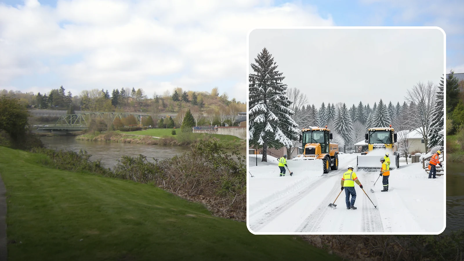 Municipal Snow Removal in Tukwila, King County, WA - We support municipal properties by clearing public buildings, lots, and walkways for staff and residents.