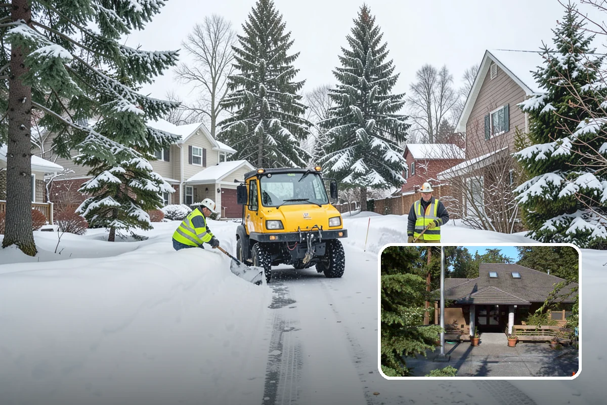 Municipal Snow Removal in Yarrow Point, King County, WA - Public access to municipal services maintained