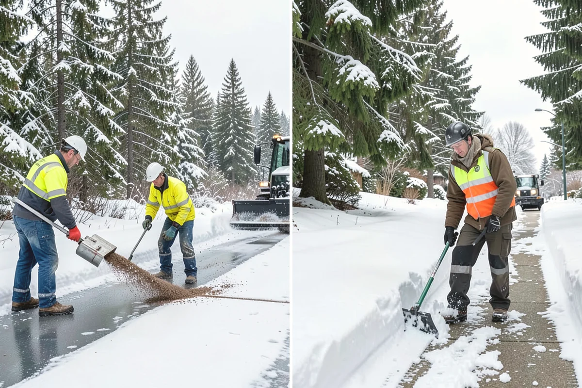 Municipal Snow Removal in Yarrow Point, King County, WA - Prioritize public entrances and accessible routes