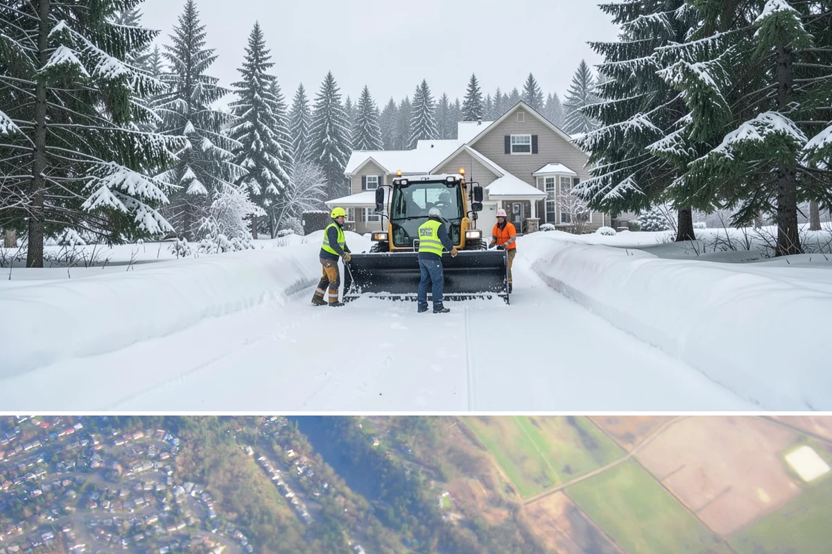 Off-Site Snow Hauling in Algona, King County, WA - Off-site snow hauling is called for after heavy or repeated storms leave a constrained property with no place to put more snow.