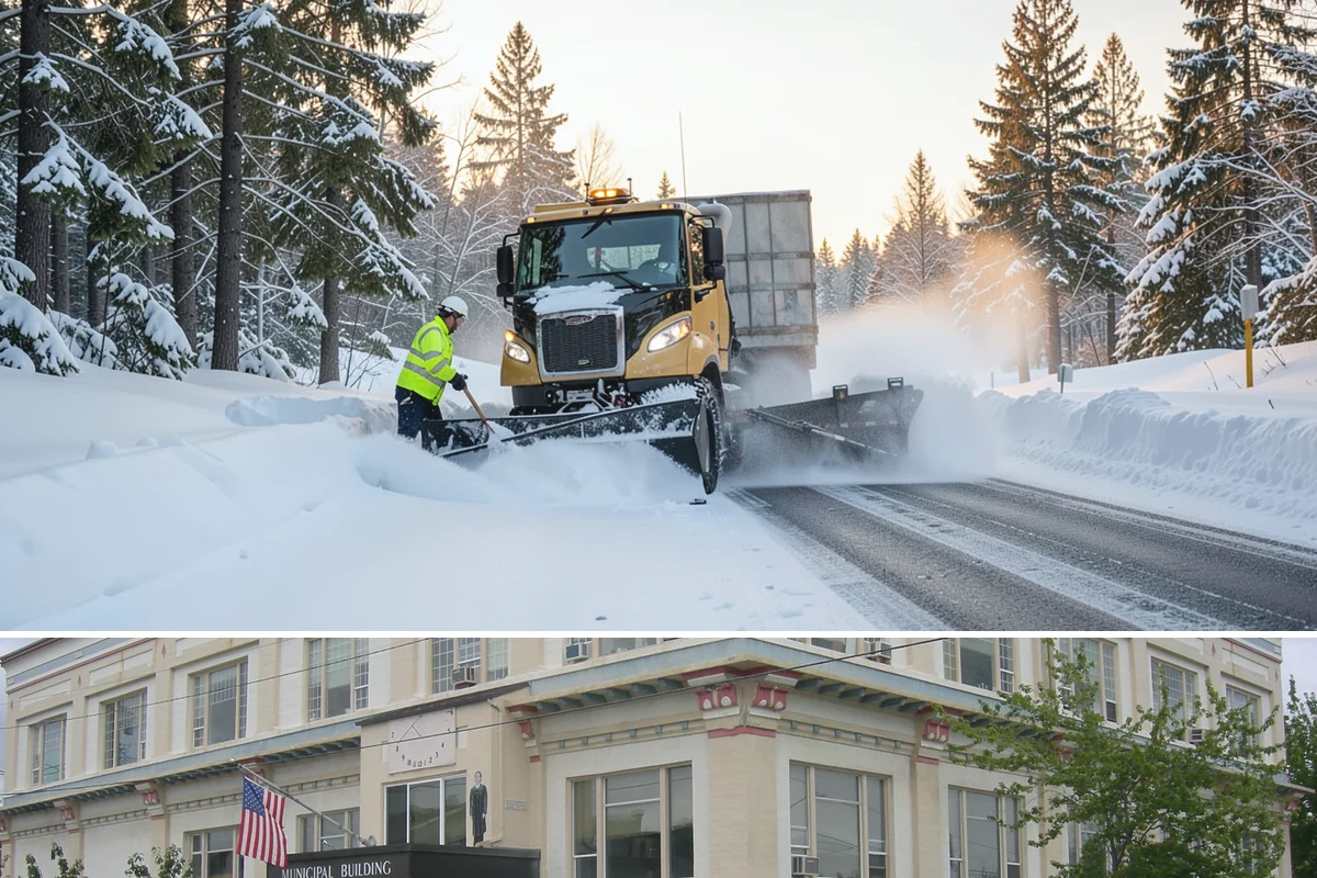 Off-Site Snow Hauling in Anacortes, Skagit County, WA - Off-site snow hauling is called for after heavy or repeated storms leave a constrained property with no place to put more snow.