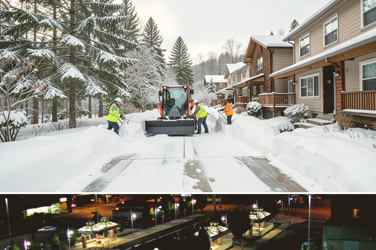 Off-Site Snow Hauling in Auburn, King County, WA - Off-site snow hauling is called for after heavy or repeated storms leave a constrained property with no place to put more snow.