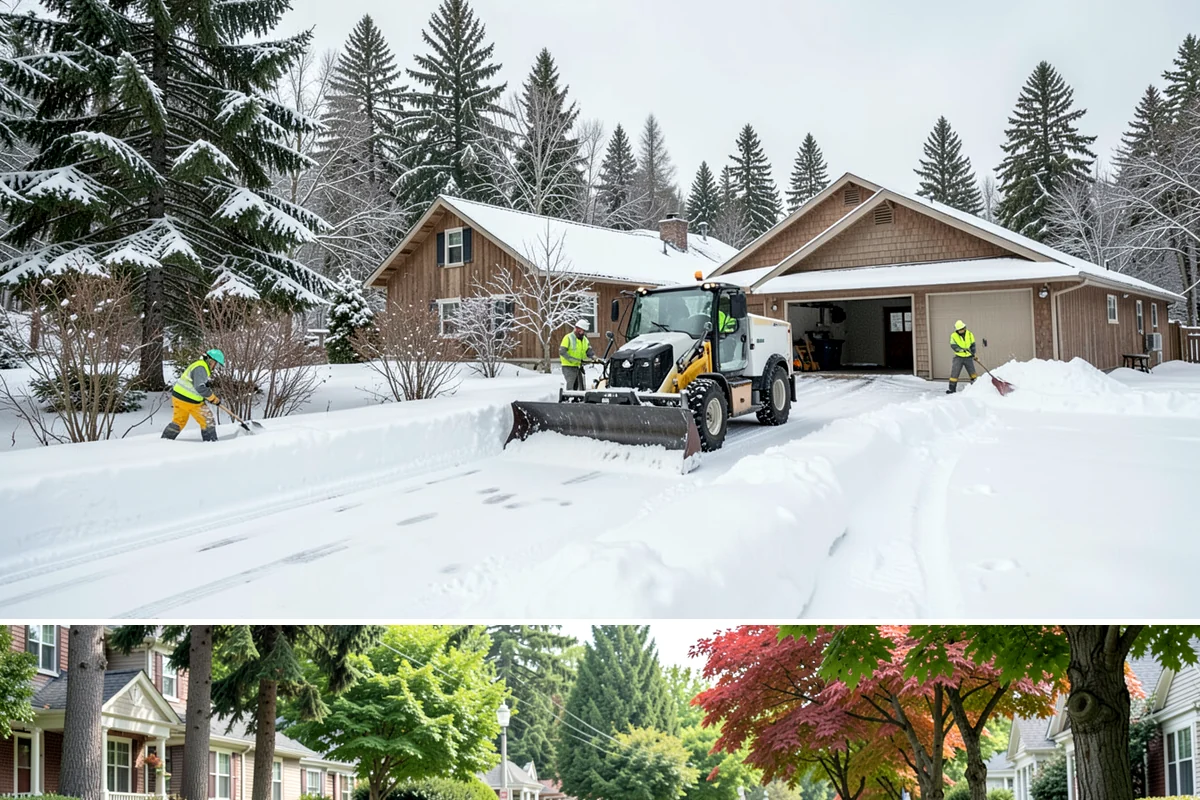 Off-Site Snow Hauling in Beaux Arts Village, King County, WA - Off-site snow hauling is called for after heavy or repeated storms leave a constrained property with no place to put more snow.