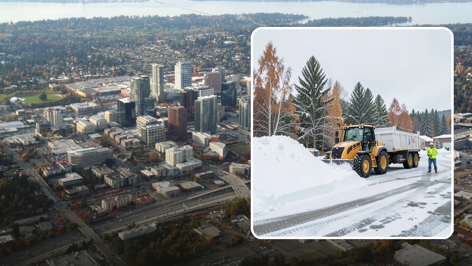 Off-Site Snow Hauling in Bellevue, King County, WA - We transport snow completely off your property to an approved disposal location.