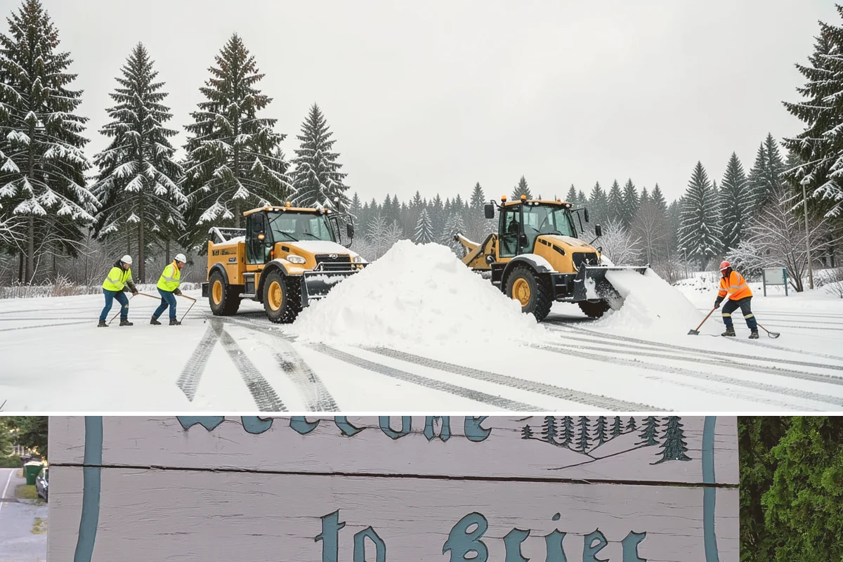 Off-Site Snow Hauling in Brier, Snohomish County, WA - Off-site snow hauling is called for after heavy or repeated storms leave a constrained property with no place to put more snow.