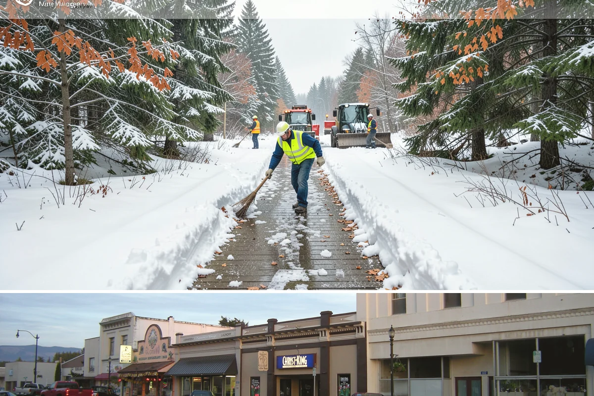 Off-Site Snow Hauling in Burlington, Skagit County, WA - Off-site snow hauling is called for after heavy or repeated storms leave a constrained property with no place to put more snow.